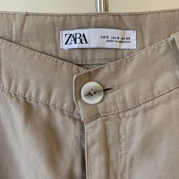 BEIGE CARGO PANTS - Picture 3 of 4